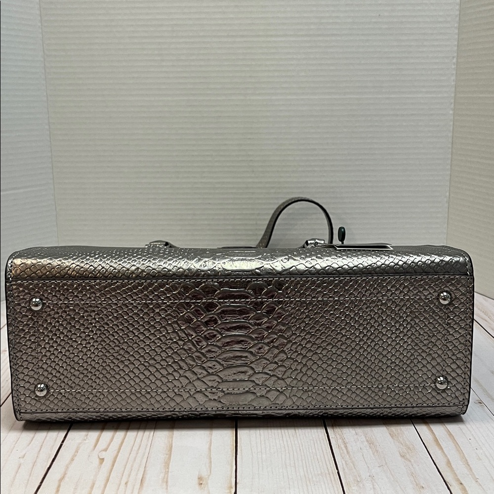 Ralph Lauren metallic handbag. Adjustable shoulder strap. Snakeskin print. NWT! - Picture 3 of 10